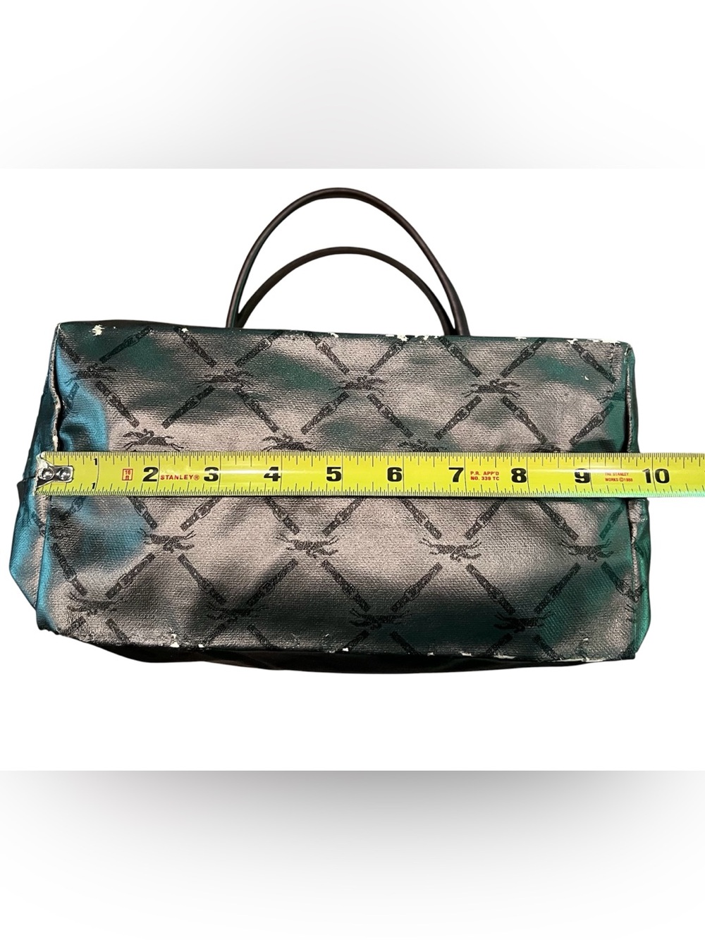 Longchamp Metallic Le Pliage Tote - Limited Edition Distressed - Picture 10 of 12